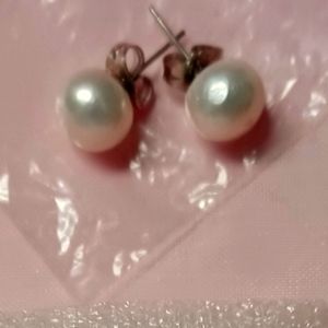 C - Pearl Earrings (Authentic pearls)